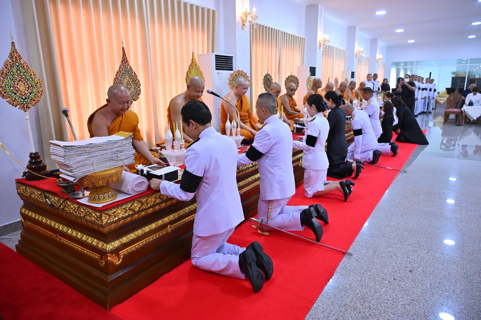 title - ส.ป.ก.นครปฐม เข้าร่วมพิธีบำเพ็ญกุศลทักษิณานุประทาน ปัญญาสมวาร (50 วัน) เพื่ออุทิศถวายพระกุศลแด่ สมเด็จพระเจ้าลูกเธอ เจ้าฟ้าพัชรกิติยาภา นเรนทิราเทพยวดี กรมหลวงราชสาริณีสิริพัชร มหาวัชรราชธิดา